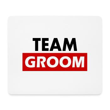 Team groom - Tapis de souris (format paysage) - blanc - Devant