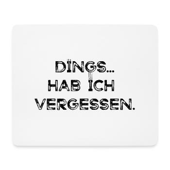 lustiger Spruch Schrift verrgessen Sommer Sonne - Mousepad (Querformat) - Weiß - Vorne