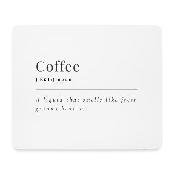 Coffee - Mousepad (Querformat) - Weiß - Vorne