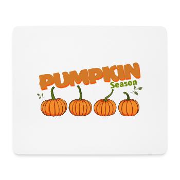Die Jahreszeit Kürbis Herbstbaum Orange Herbstblätter - Mousepad (Querformat) - Weiß - Vorne