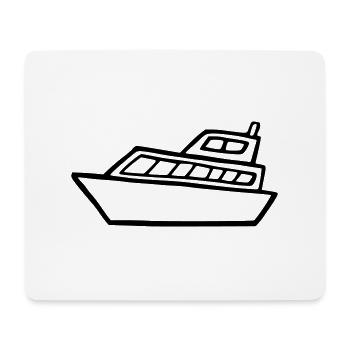 Schiff - Mousepad (Querformat) - Weiß - Vorne