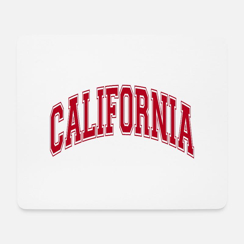California Kalifornien - Mousepad (Querformat) - Weiß