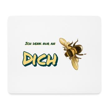 ich denk nur an dich - Mousepad (Querformat) - Weiß - Vorne
