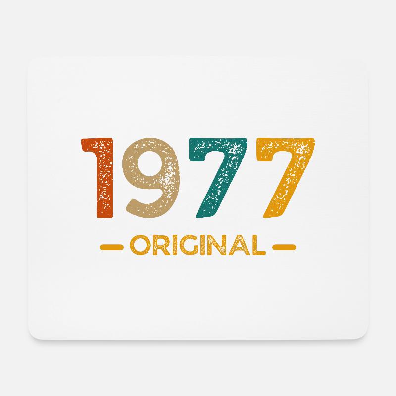 Original von 1977 - Mousepad (Querformat) - Weiß