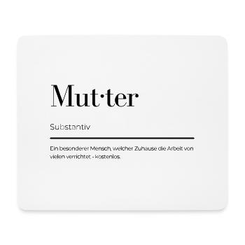 Mutter - Mousepad (Querformat) - Weiß - Vorne