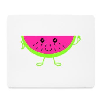 Melone - Mousepad (Querformat) - Weiß - Vorne