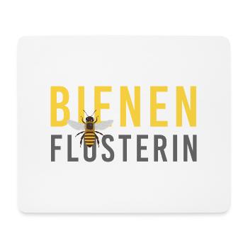 Bienenflüsterin Imkerin bee Volk flüstern - Mousepad (Querformat) - Weiß - Vorne