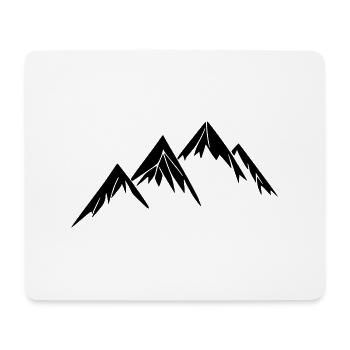Berge Berg Wandern Abenteuer Freien Reise Vektor 4 - Mousepad (Querformat) - Weiß - Vorne
