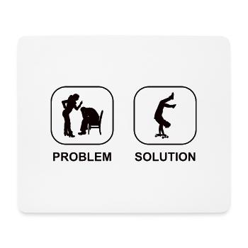 Skateboard Skaten Skateboarding Longboard Skater - Mousepad (Querformat) - Weiß - Vorne