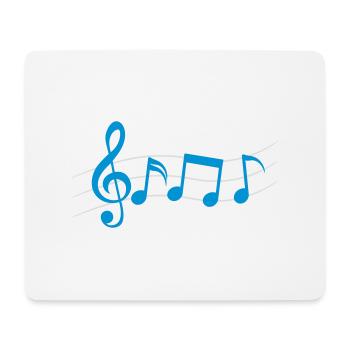 Logo Symbole Musik Noten - Mousepad (Querformat) - Weiß - Vorne