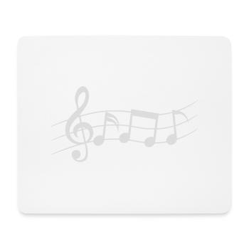 Voix Logo Symboles Musique - Tapis de souris (format paysage) - blanc - Devant