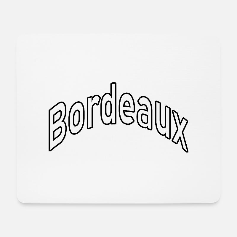Bordeaux - Mousepad (Querformat) - Weiß