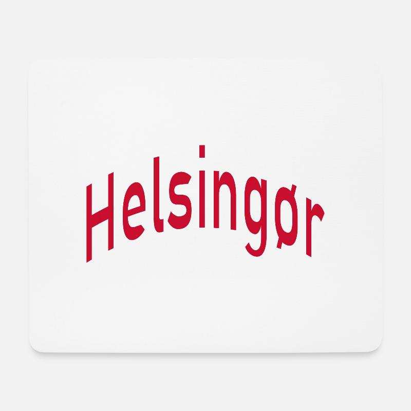 Helsingør - Mousepad (Querformat) - Weiß