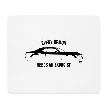 CHALLENGER DÄMON SLOGAN - Mousepad (Querformat) - Weiß - Vorne
