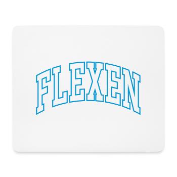 Flexion - Tapis de souris (format paysage) - blanc - Devant