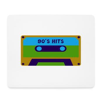 Cassette Musique Enregistrement Bande Salade - Tapis de souris (format paysage) - blanc - Devant