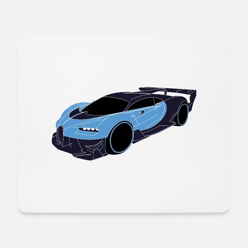 Buga Sportwagen - Mousepad (Querformat) - Weiß