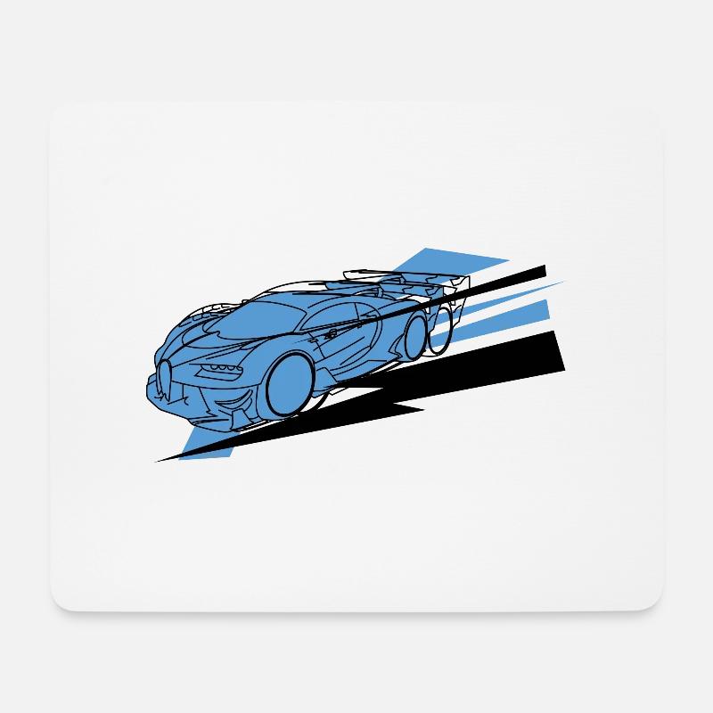 Buga Sportwagen unlimited - Mousepad (Querformat) - Weiß