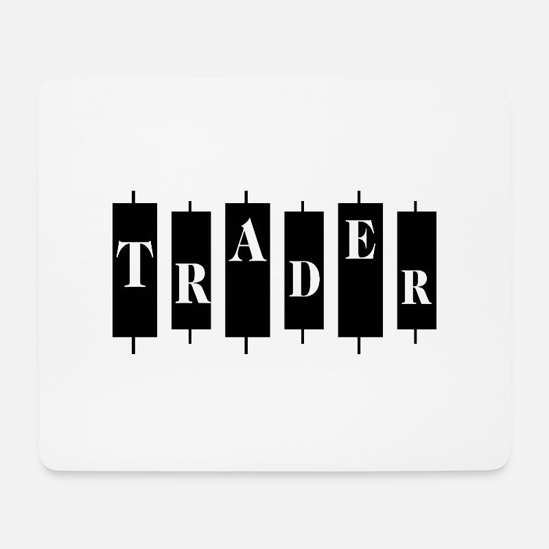 Bitcoin Trading Crypto Aktien - Mousepad (Querformat) - Weiß