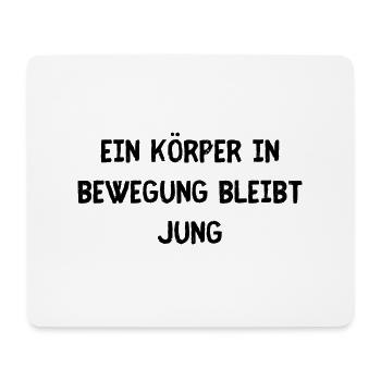 Körper in Bewegung - Mousepad (Querformat) - Weiß - Vorne