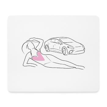 Trendy swimsuit - Mouse Pad (horizontal) - white - Front