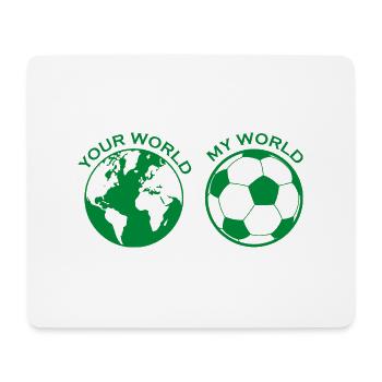 Fußball Football - Tapis de souris (format paysage) - blanc - Devant