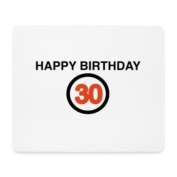 30th Birthday - Mouse Pad (horizontal) - white - Front
