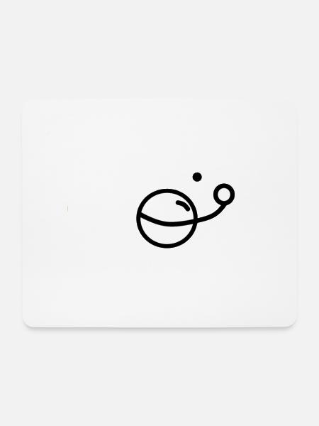 Universum - Mousepad (Querformat) - Weiß