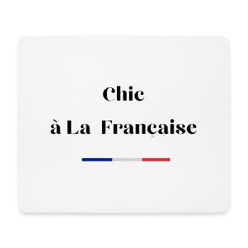 Chic à la française - Tapis de souris (format paysage) - blanc - Devant