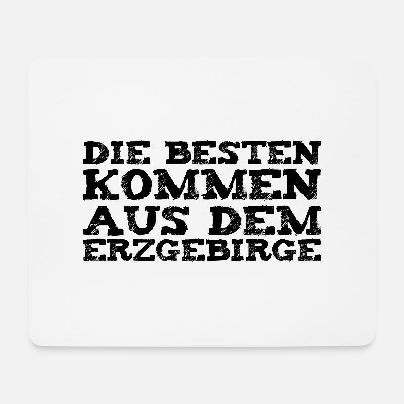 Für Erzgebirger Heimat - Mousepad (Querformat) - Weiß