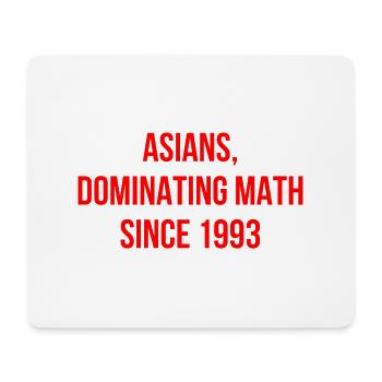 Asian Math Saying English - Mouse Pad (horizontal) - white - Front