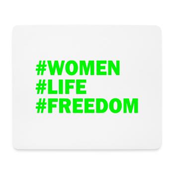 Women life freedom - Tapis de souris (format paysage) - blanc - Devant