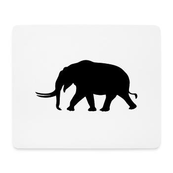 Mammouth Elephant - Tapis de souris (format paysage) - blanc - Devant