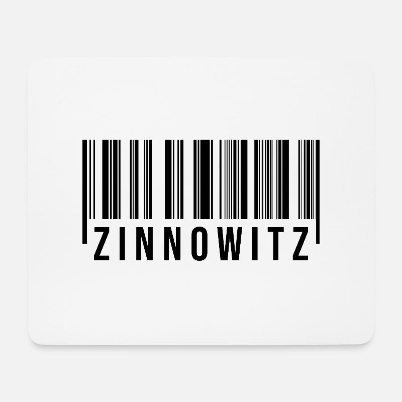 Zinnowitz Strichcode - Mousepad (Querformat) - Weiß