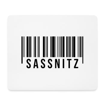 Sassnitz Strichcode - Mousepad (Querformat) - Weiß - Vorne