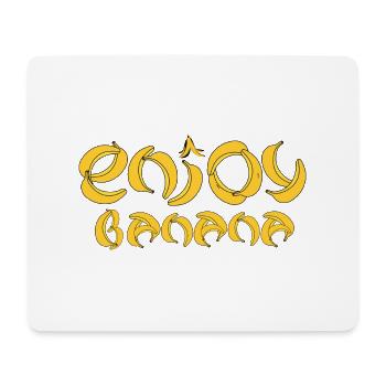 Enjoy Banana - Mouse Pad (horizontal) - white - Front