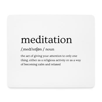 Meditation Explained: Its Meaning - Mouse Pad (horizontal) - white - Front