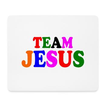 Team jesus - Mouse Pad (horizontal) - white - Front