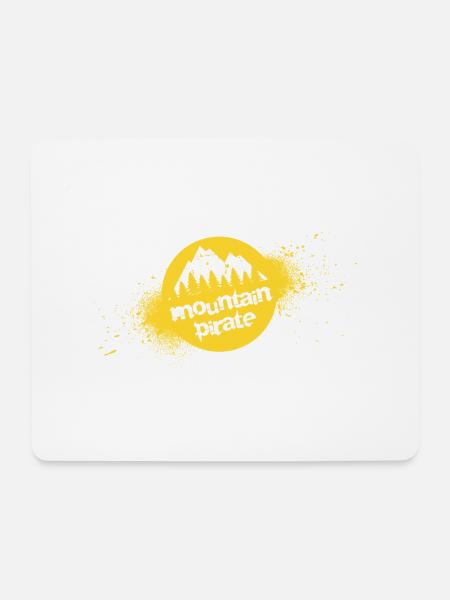 Bergpirat - Mousepad (Querformat) - Weiß