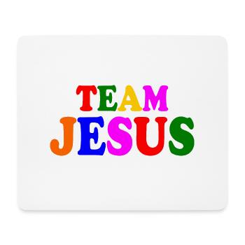 Team jesus - Mouse Pad (horizontal) - white - Front