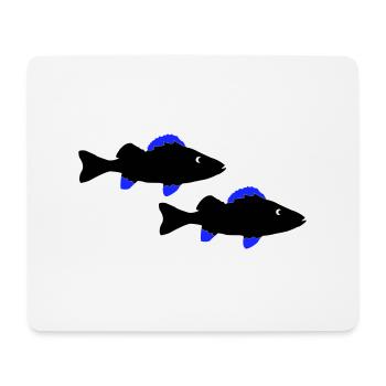 barsch fische - Mousepad (Querformat) - Weiß - Vorne