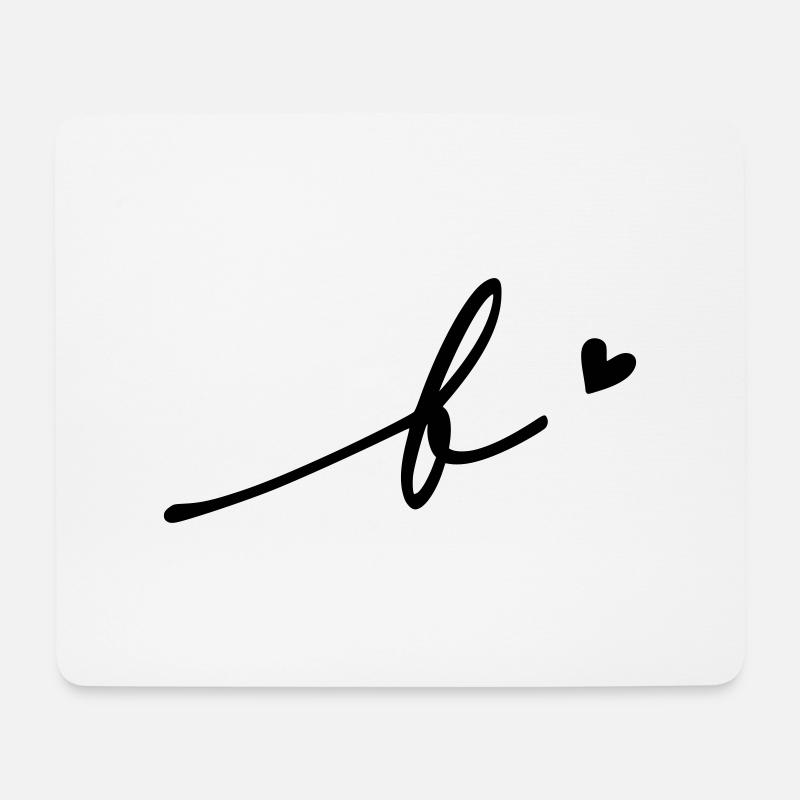 Buchstabe B Schreibschrift - Mousepad (Querformat) - Weiß