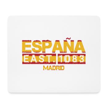 Madrid - Spanien Urlaub - Flaggen Karte - Mousepad (Querformat) - Weiß - Vorne