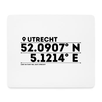 Utrecht: Historic Canals & Towering Dom - Mouse Pad (horizontal) - white - Front