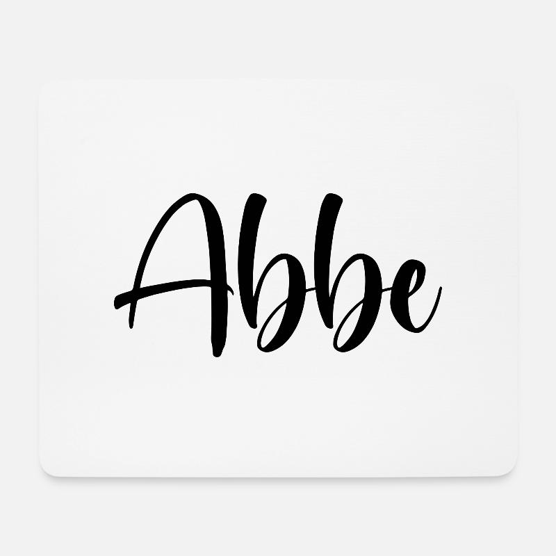 Name - Abbe - Mouse Pad (horizontal) - white
