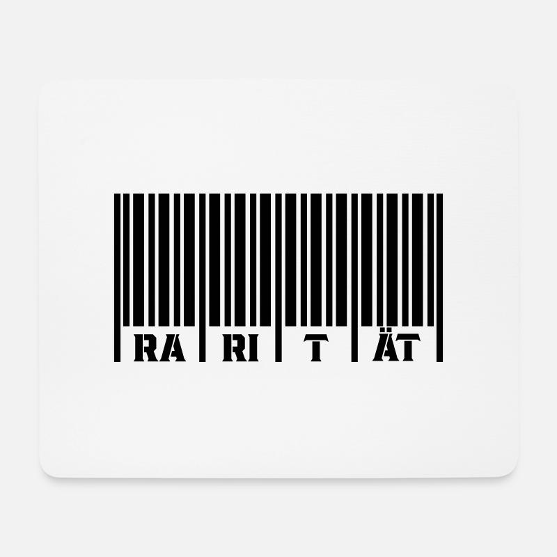 barcode rarität - Mousepad (Querformat) - Weiß