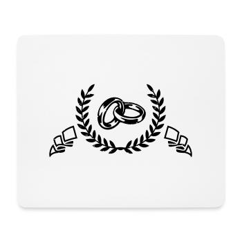eheringe - Mousepad (Querformat) - Weiß - Vorne