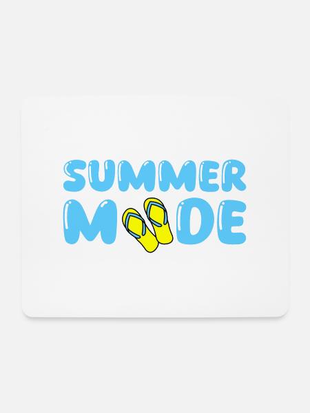 summer mode - Mousepad (Querformat) - Weiß
