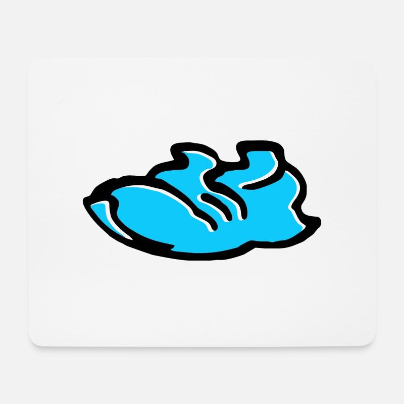 Basket - Tapis de souris (format paysage) - blanc
