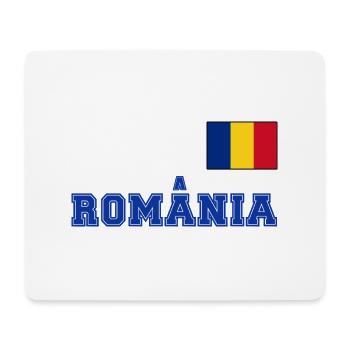 Romania jersey look – România with flag flag - Mouse Pad (horizontal) - white - Front